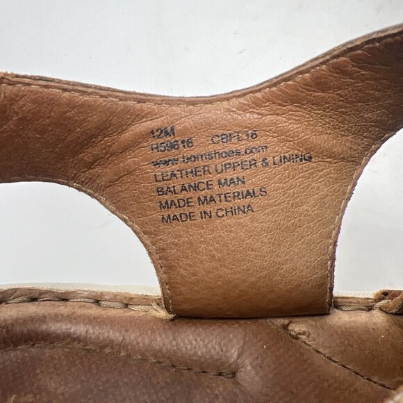 Born Mens Size 12 Kristoffer Full Grain Leather Comfort Brown Sandals Shoes EUC main image 9